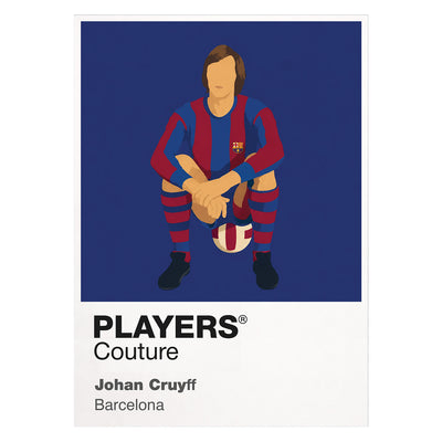 Johan Cruyff Barcelona Icon Frame — White