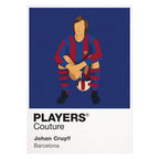 Johan Cruyff Barcelona Icon Frame — White