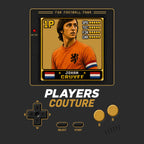 Johan Cruyff 1P 8-Bit hoodie retro gaming design by Players Couture