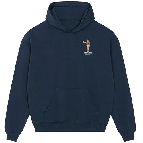 Johan Cruyff hoodie – navy men's hoodie featuring the Johan Cruyff Players Couture logo