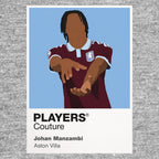 Johan Manzambi Aston Villa grey Icon Frame artwork detail