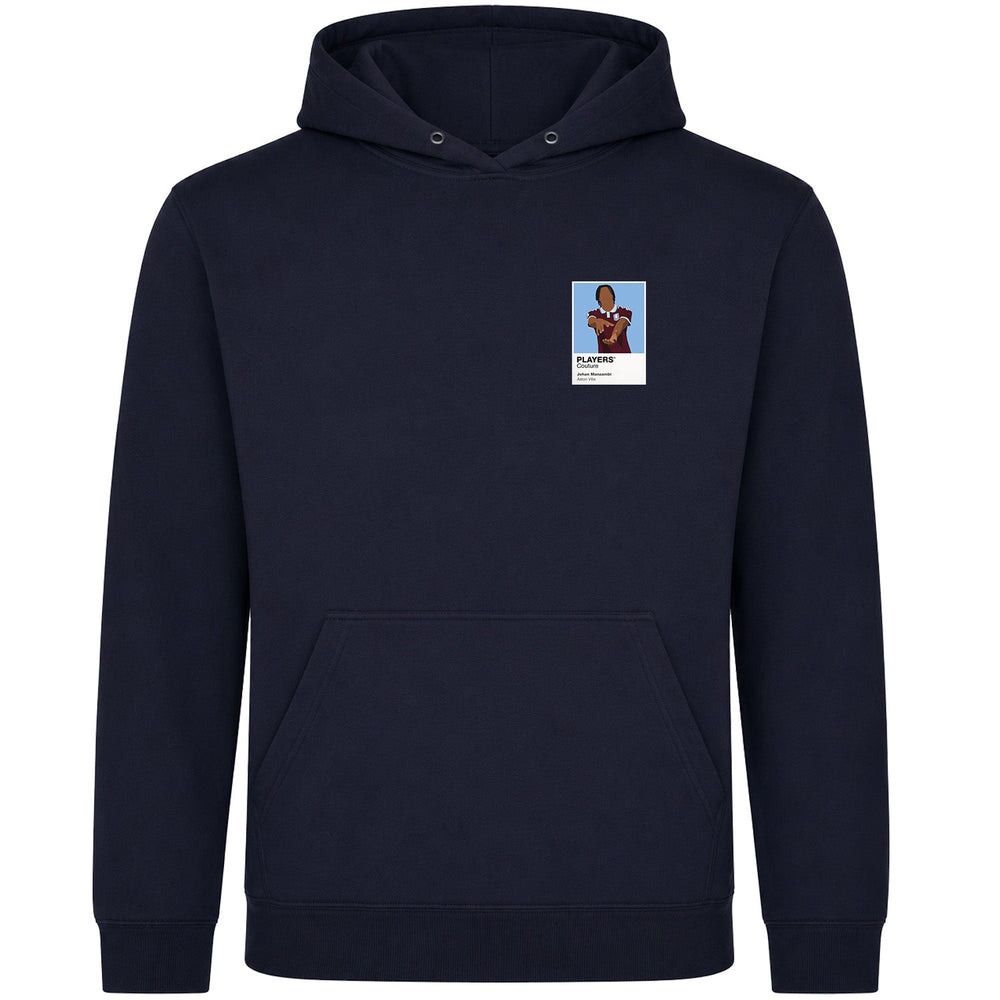 Johan Manzambi Aston Villa Icon Frame Men's Hoodie – navy