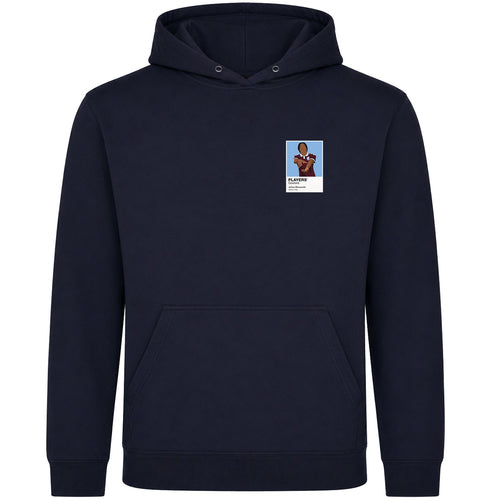 Johan Manzambi Aston Villa Icon Frame Men's Hoodie – navy