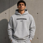 johannesburg name-print hoodie - grey