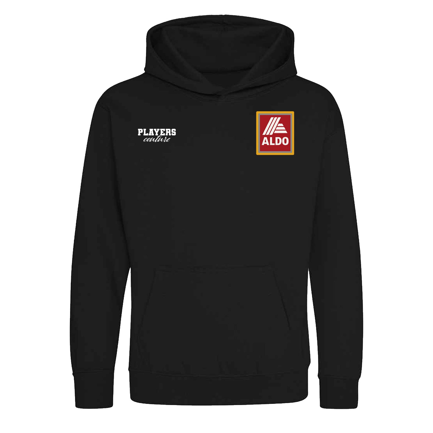 John Aldridge Aldo Logo Players Couture Kids Hoodie Black