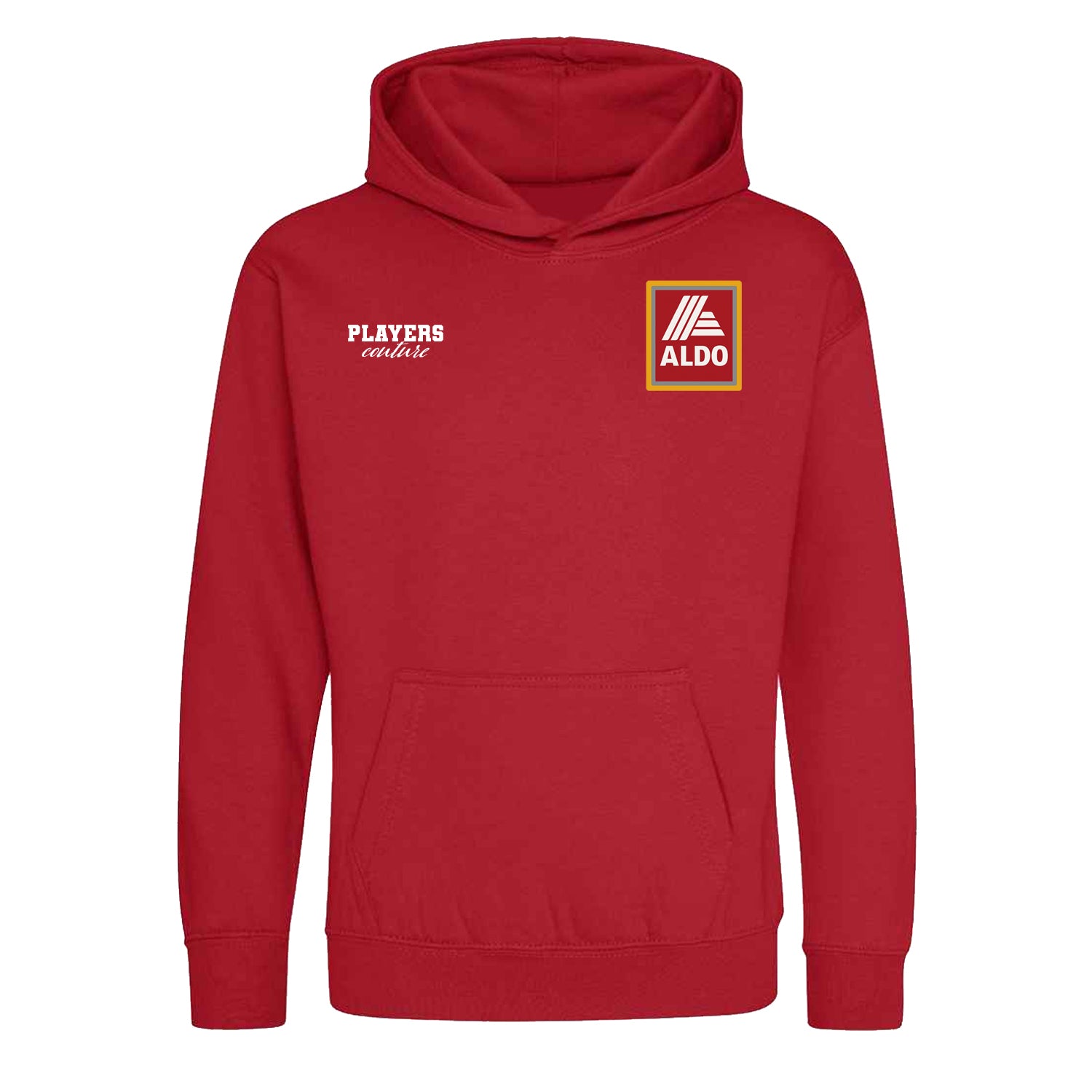 John Aldridge Aldo Logo Players Couture Kids Hoodie Red