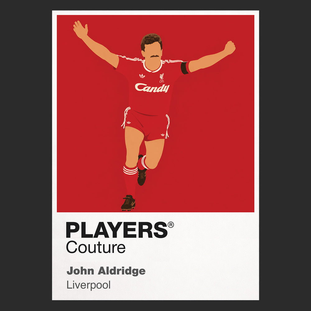 John Aldridge Liverpool Icon Frame — Black