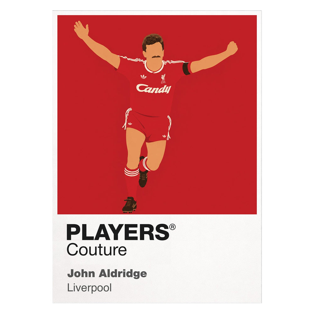 John Aldridge Liverpool Icon Frame — White