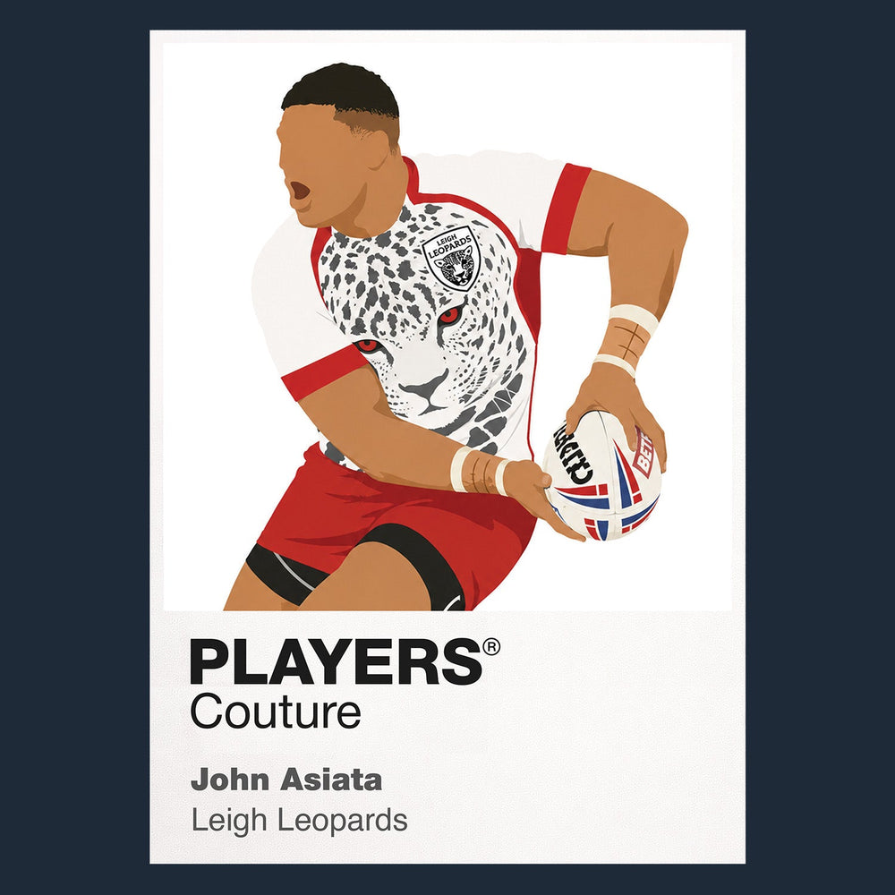 John Asiata Leigh Leopards rugby league hoodie navy
