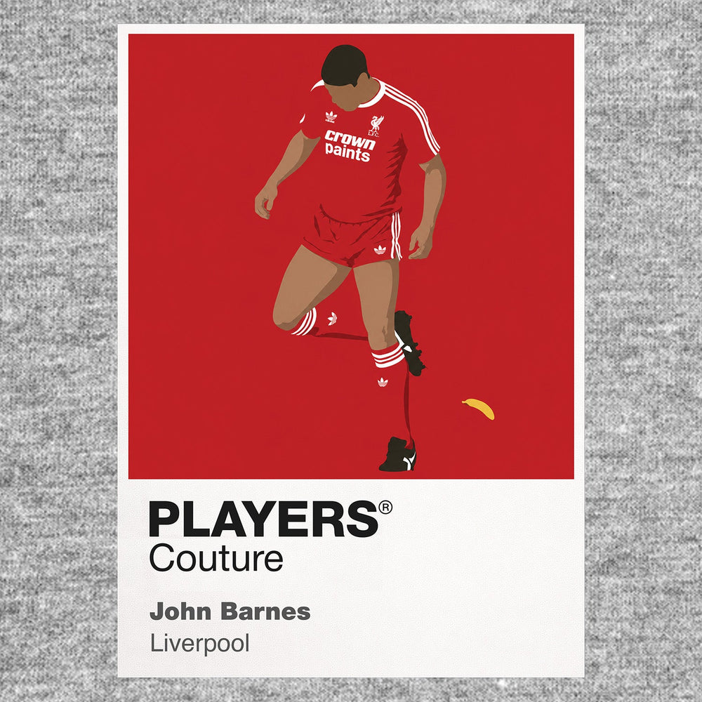 John Barnes 2 Liverpool Men's T-Shirt - Grey