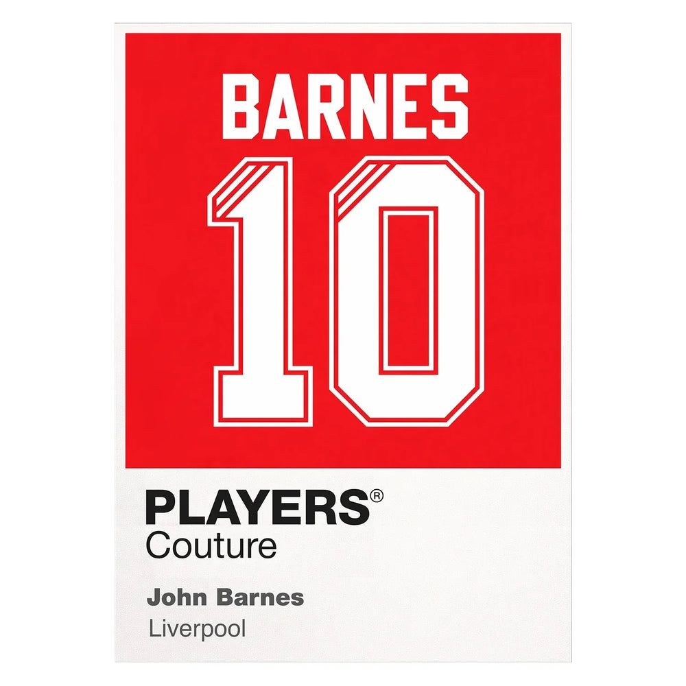 John Barnes 10 Football Shirt Frame Men's Hoodie – white close-up detail shot of the John Barnes 10 Football Players Couture