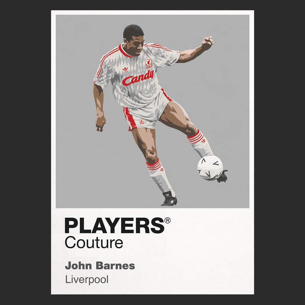 John Barnes Liverpool Icon Frame — Black