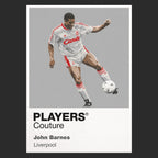 John Barnes Liverpool Icon Frame — Black