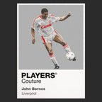 John Barnes Liverpool Icon Frame Men's Hoodie — Black Artwork