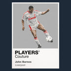 John Barnes Liverpool Icon Frame — Navy
