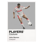 John Barnes Liverpool Icon Frame — White