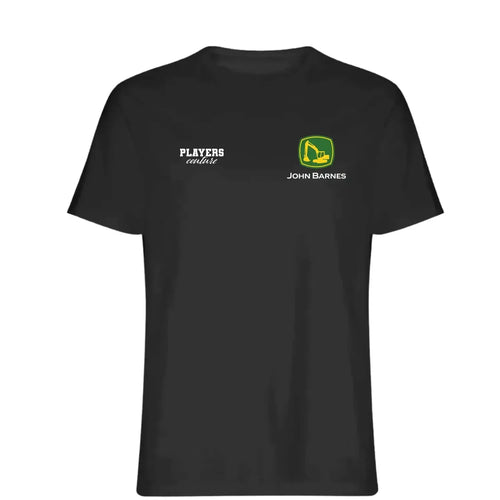 John Barnes t-shirt – black men's t-shirt featuring the John Barnes Players Couture logo