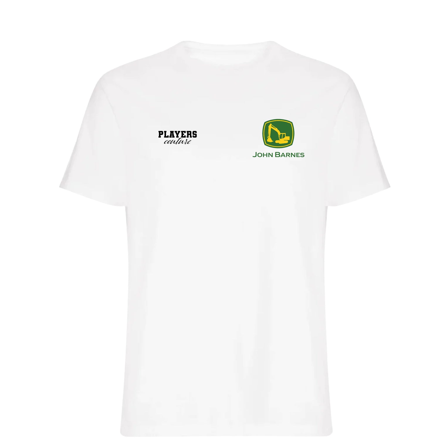 John Barnes Logo Players Couture Mens T-Shirt White