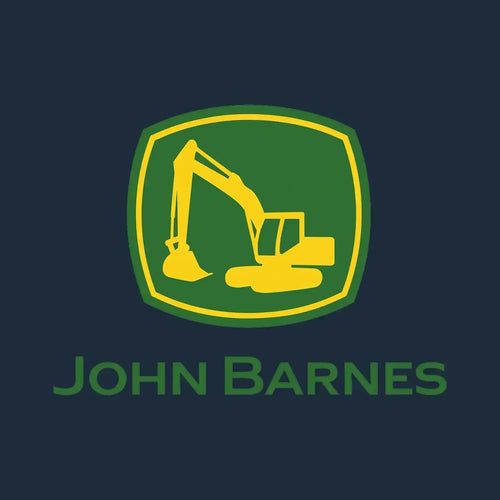 John Barnes Logo Men's T-Shirt – navy close-up detail shot of the John Barnes Players Couture logo design