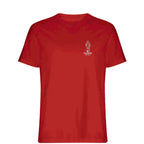 John Barnes t-shirt – red men's t-shirt featuring the John Barnes Players Couture logo