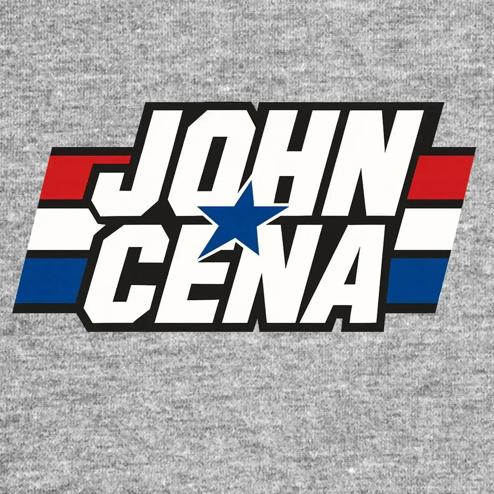 John Cena Logo Men's Hoodie – grey close-up detail shot of the John Cena Players Couture logo design