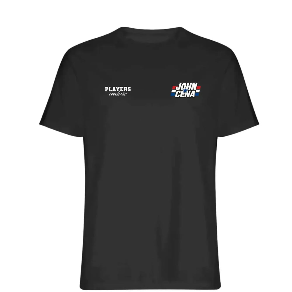 John Cena t-shirt – black men's t-shirt featuring the John Cena Players Couture logo