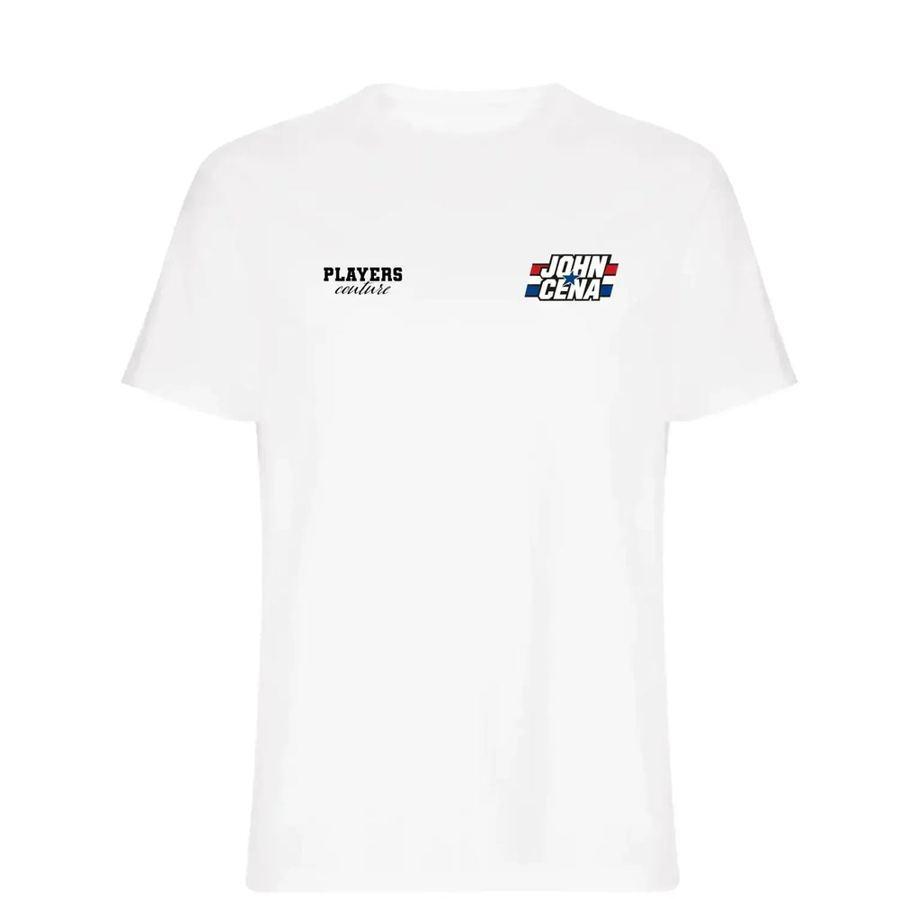 John Cena t-shirt – white men's t-shirt featuring the John Cena Players Couture logo