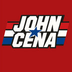 John Cena Logo Men's Hoodie – red close-up detail shot of the John Cena Players Couture logo design