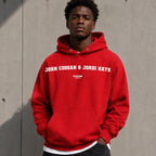 john-coogan-jordi-hays name-print hoodie - red