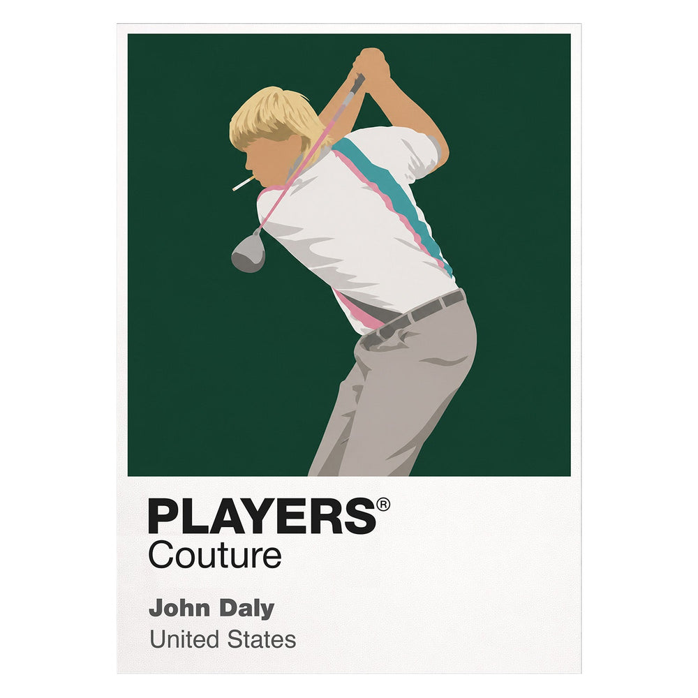 John Daly Golf Icon Frame Men's Polo Shirt