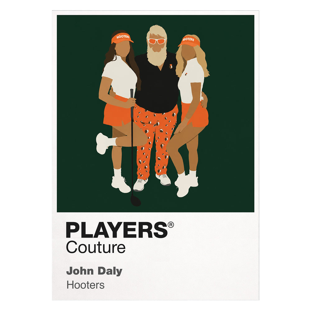 John Daly Hooters Golf Icon Frame Men's T-Shirt