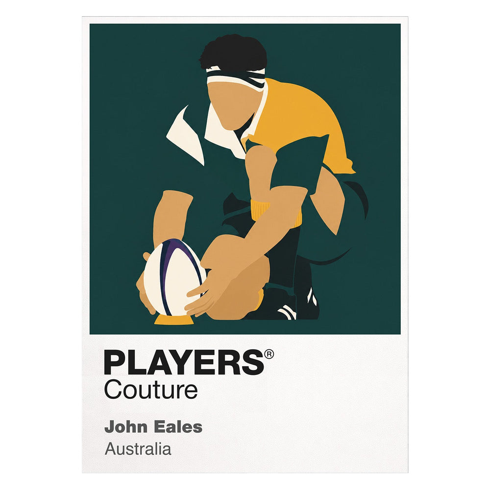John Eales Rugby Union Icon Frame Men's T-Shirt – image 1