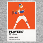 John Elway Broncos American Football Icon Frame Men's T-Shirt