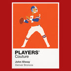 John Elway Broncos American Football Icon Frame Men's T-Shirt