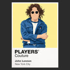 John Lennon John Lennon design one, focused on the glasses and restrained solo-era portrait Icon Frame artwork in black