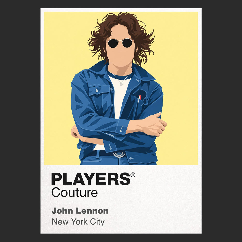 John Lennon John Lennon design one, drawing on the familiar glasses and solo-era silhouette Icon Frame artwork in black
