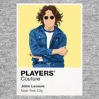 John Lennon John Lennon design one, focused on the glasses and restrained solo-era portrait Icon Frame artwork in grey