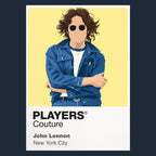 John Lennon John Lennon design one, focused on the glasses and restrained solo-era portrait Icon Frame artwork in navy