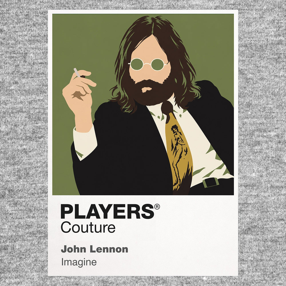 John Lennon John Lennon design two, giving fans an alternative Beatles-to-solo visual composition Icon Frame artwork in grey