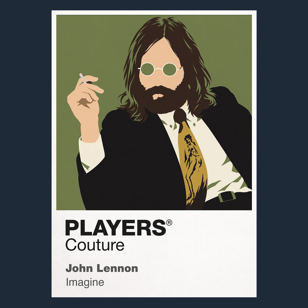 John Lennon John Lennon design two, giving fans an alternative Beatles-to-solo visual composition Icon Frame artwork in navy