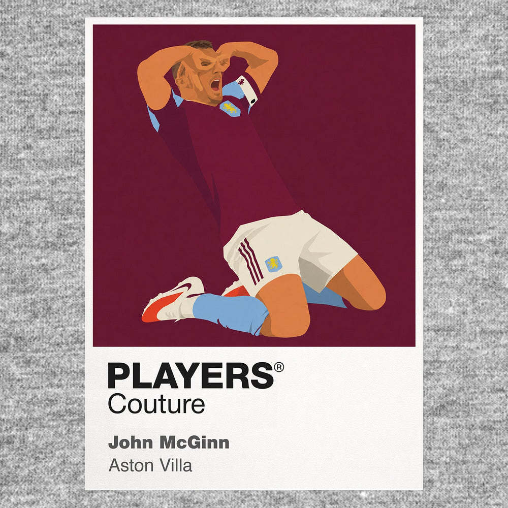 John McGinn Aston Villa Men's T-Shirt - Grey