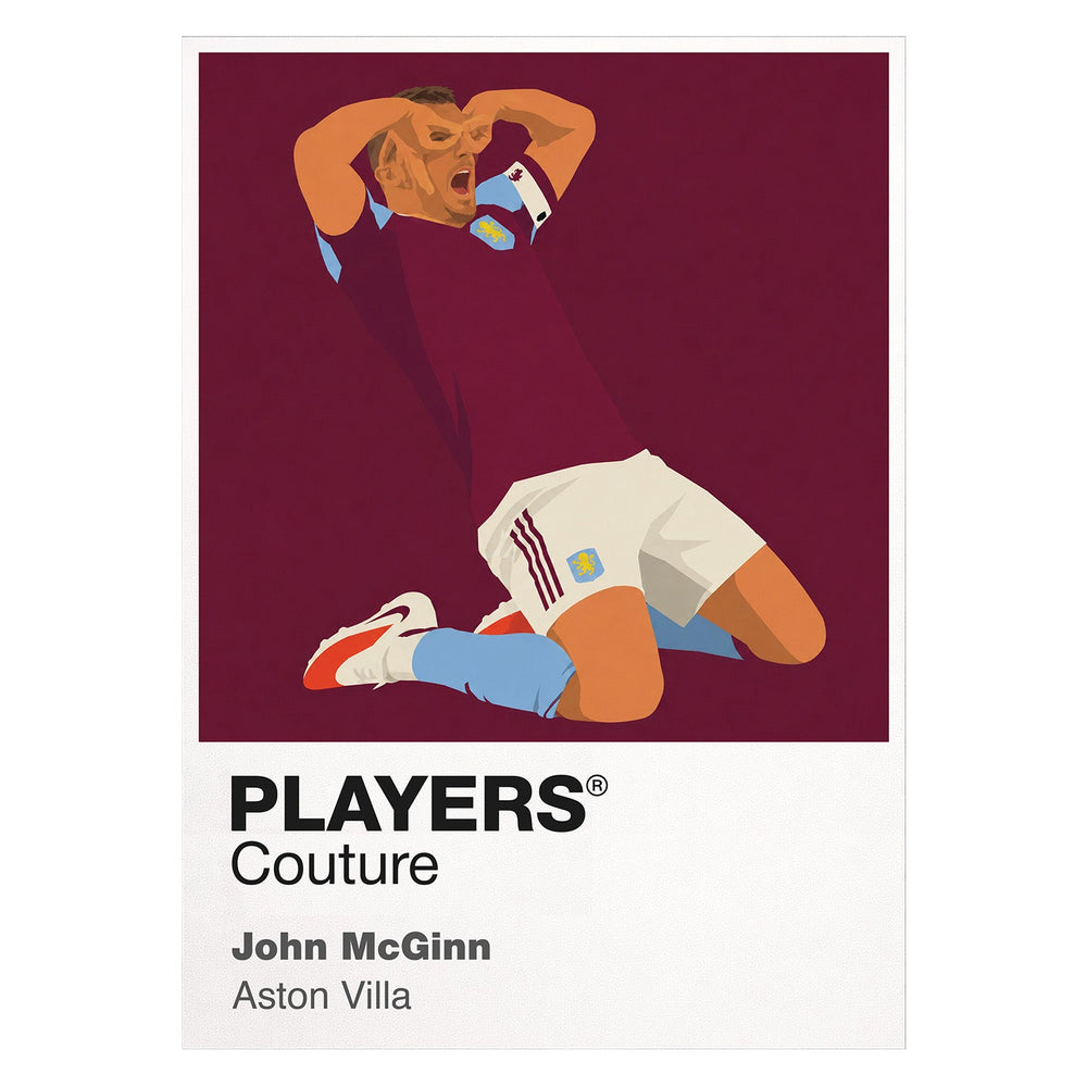 John McGinn Aston Villa Men's T-Shirt - White