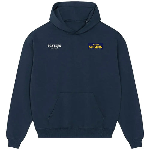 John McGinn hoodie – navy men's hoodie featuring the John McGinn Players Couture logo