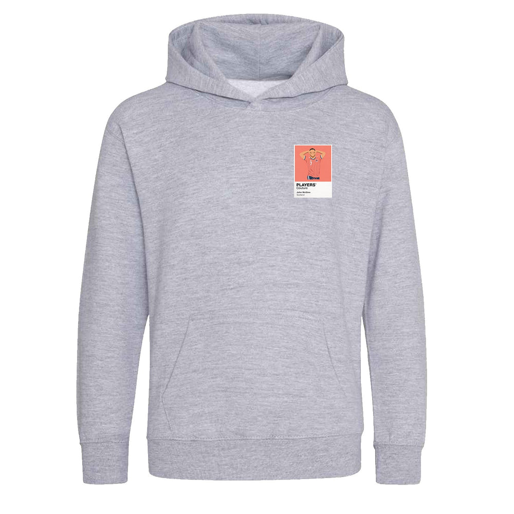 John McGinn Scotland Icon Frame Kids Hoodie — Gray