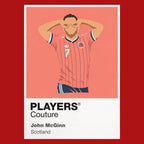 John Greig Rangers Icon Frame — Red