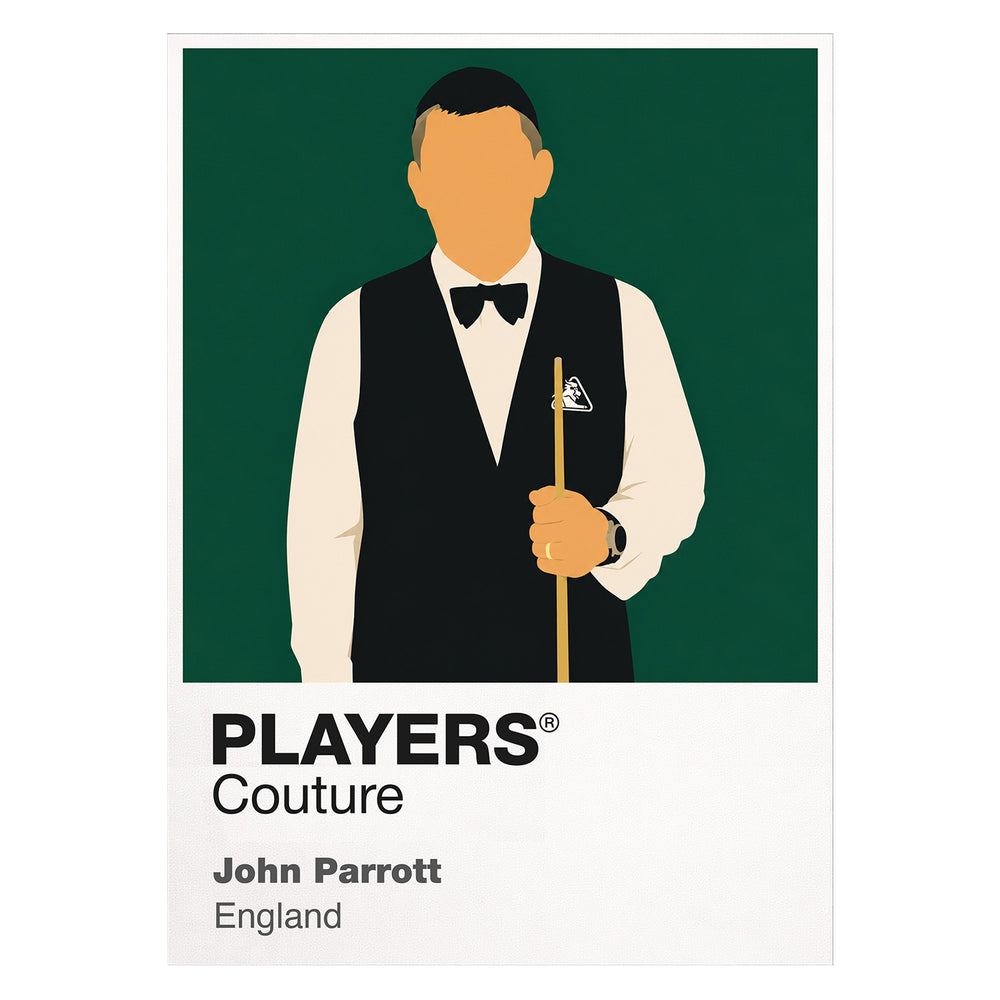 John Parrott Snooker Icon Frame Men's Hoodie