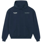 John Robertson hoodie – navy men's hoodie featuring the John Robertson Players Couture logo