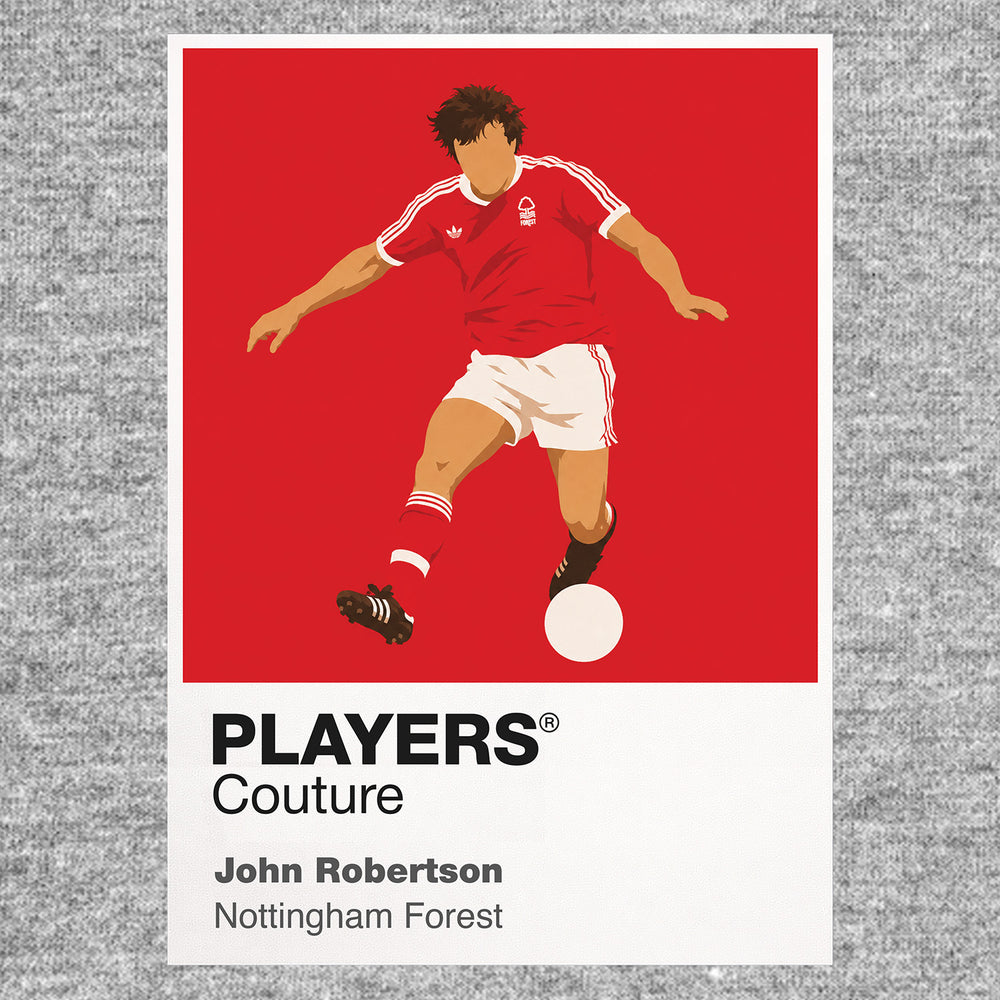 John Robertson Nottingham Forest Icon Frame — Gray