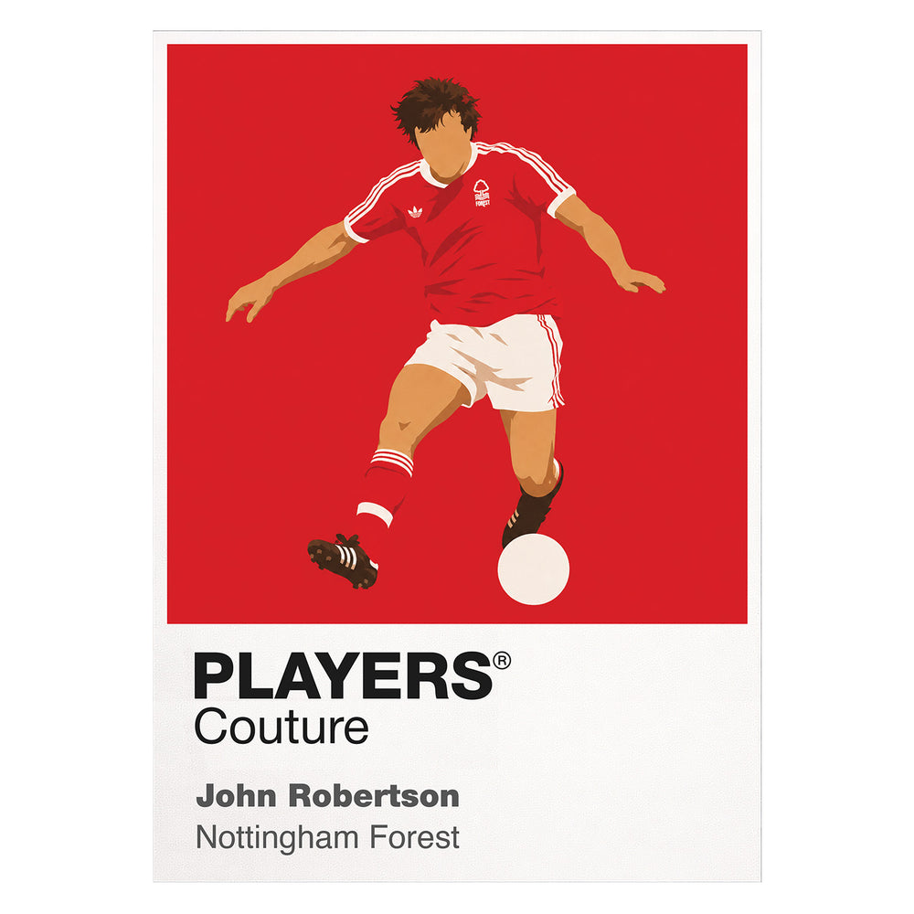 John Robertson Nottingham Forest Icon Frame — White