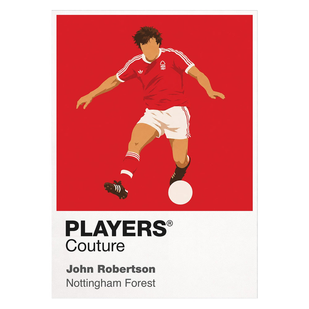 John Robertson Nottingham Forest Icon Frame — White